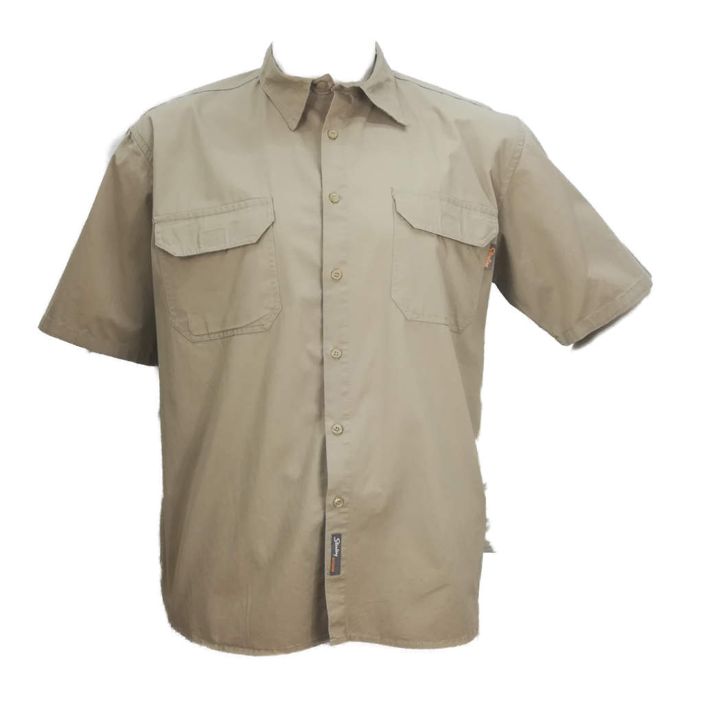 Sterling Cotton Twill Shirt Khaki - Kallie Khaki Online Store