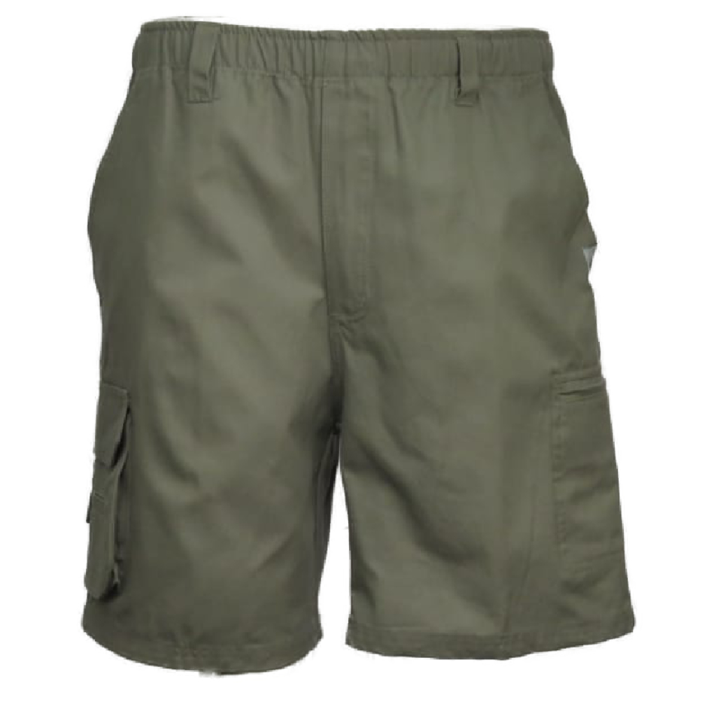 Kakiebos Full Elasticated Structured Short Khaki - Kallie Khaki Online ...