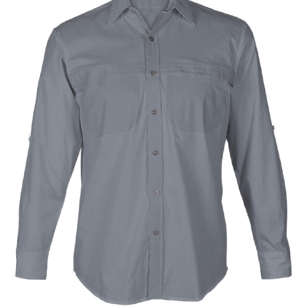 Mens Stretch Shirt Grey - Kallie Khaki Online Store