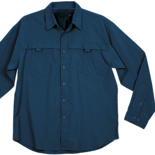 Mens Trial Fishing Shirt Navy