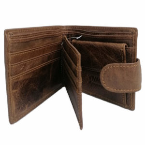 Leather Wallet with tab